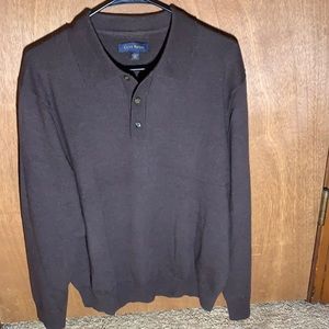 Club Room Collard Long Sleeve